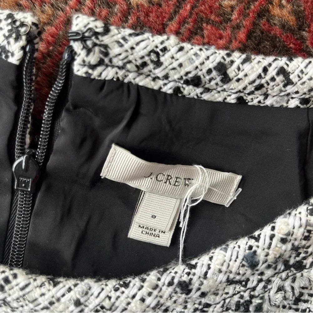 J.Crew Black & White Tweed Dress - Picture 3 of 5